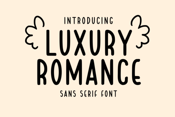 Luxury Romance font preview