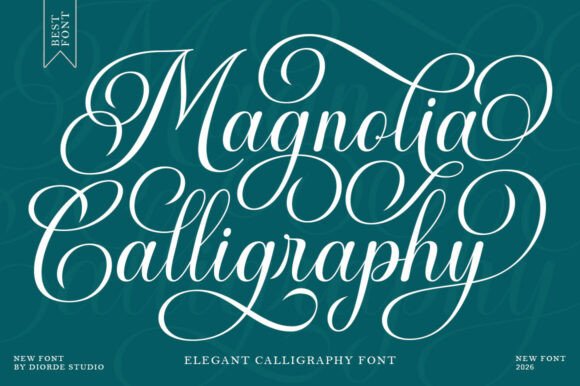 Magnolia Calligraphy classic fonts for wedding invitations