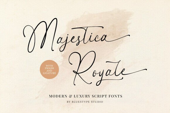 Majestica Royale font preview