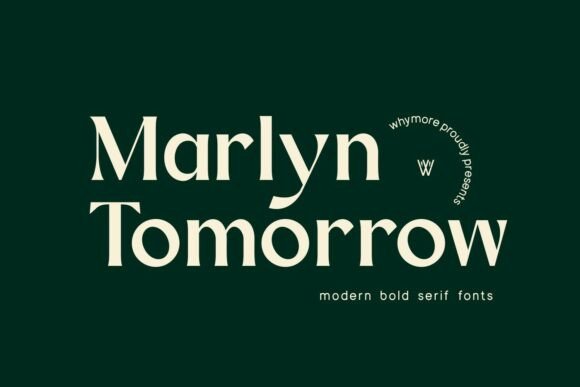 Marlyn Tomorrow minimal display serif fonts for headlines