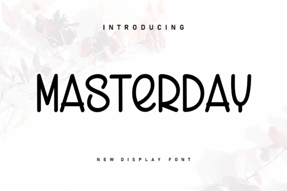 Masterday marker brush fonts for casual logos
