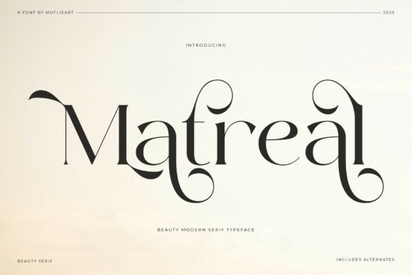 Matreal font preview