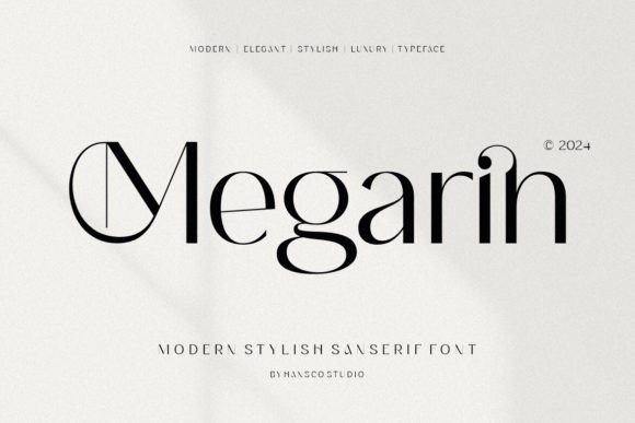 Megarin font preview