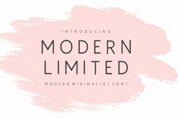 Modern Limited minimalist sans fonts for logos