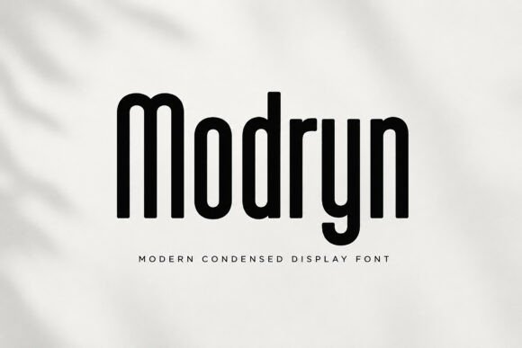 Modryn bold condensed display fonts for instagram headers