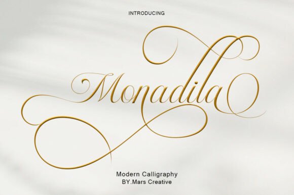 Monadila font preview