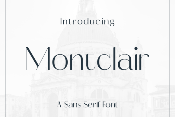 Montclair minimalist sans companion fonts for serif branding