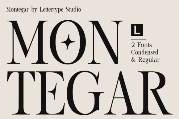 Montegar luxury serif fonts for signature logo design