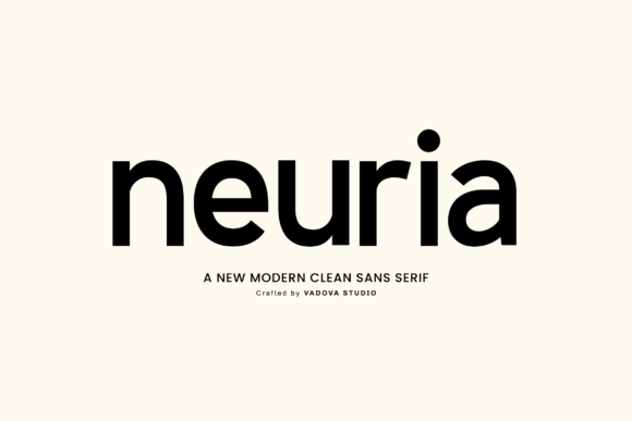Neuria precise minimalist sans fonts for logos