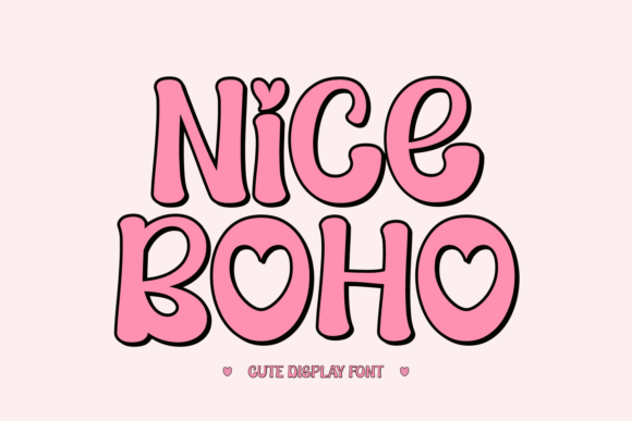 Nice Boho decorative display fonts for playful logos