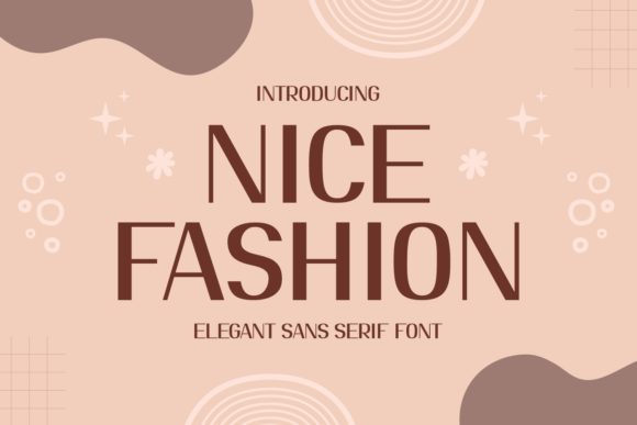 Nice Fashion stylish sans fonts for minimalist logos