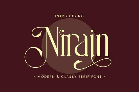 Nirain modern serif aesthetic fonts for instagram quotes