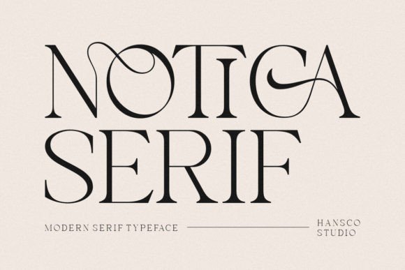 Notica Serif font preview