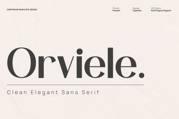 Orviele clean elegant sans fonts for jewelry boutiques