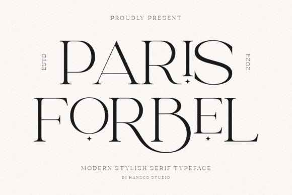 Paris Forbel font preview