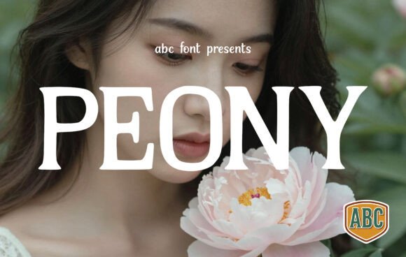 Peony delicate script fonts for wedding invitations