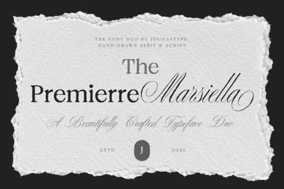 Premierre Marsiella serif and script duo for fashion magazines