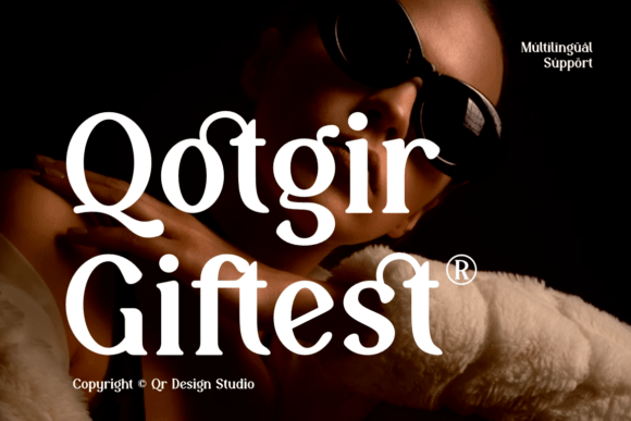 Qotgir Giftest high fashion display serif fonts for jewelry