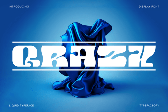 Qrazx Y2K futuristic vintage display fonts for branding