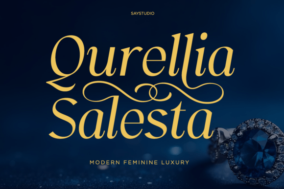 Qurellia Salesta font preview