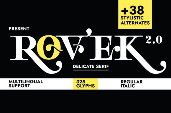Rovek font preview