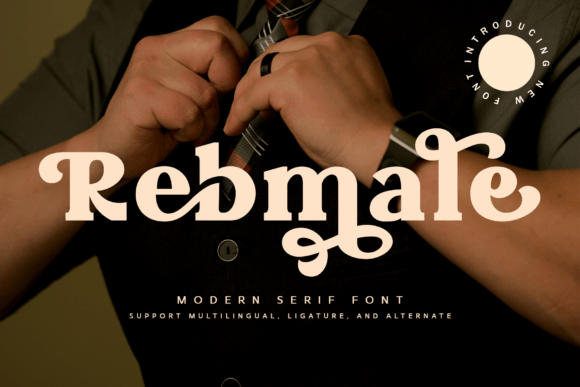 Rebmale font preview