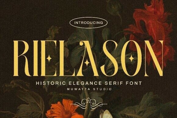 Rielason historic serif feminine fonts for beauty brands