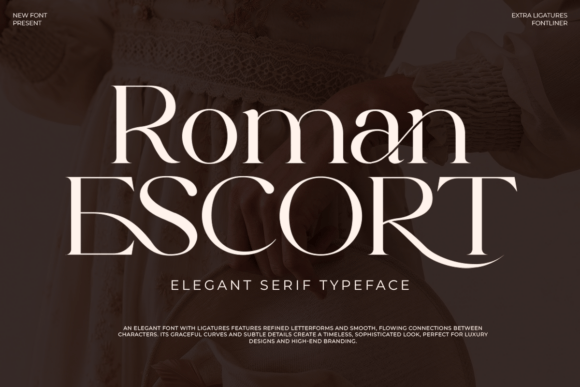 Roman Escort timeless modern serif fonts for branding