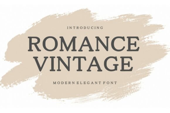 Romance Vintage serif fonts for vintage logos