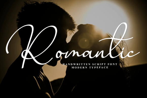 Romantic font preview