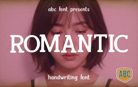 Romantic font preview