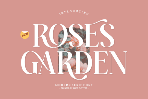 Elegant fonts - Roses Garden