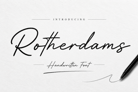 Rotherdams signature script fonts for personal branding