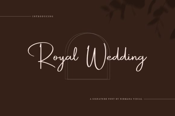 Royal Wedding - elegant wedding font preview