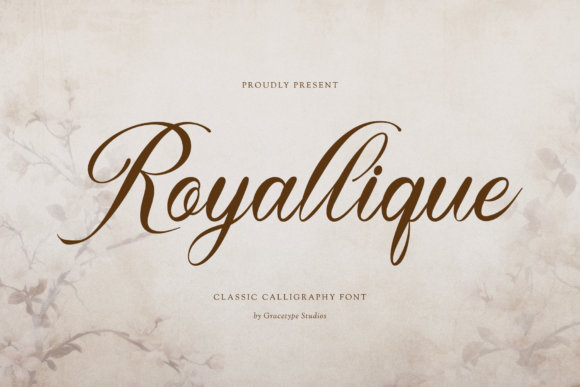 Royallique aristocratic signature fonts for logo design