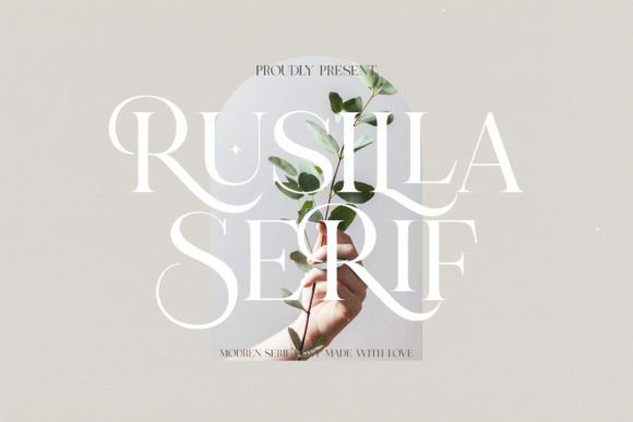 Rusilla Serif sophisticated serif fonts for packaging and labels