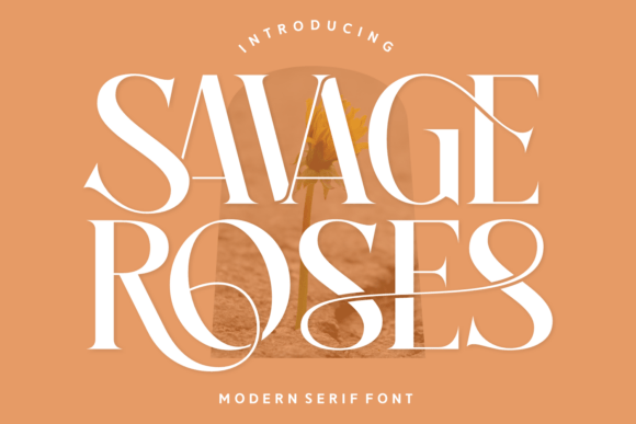 Savage Roses charming display fonts for clothing brand logos