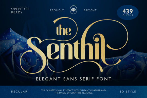 Senthil clean sans companion fonts for modern serif branding