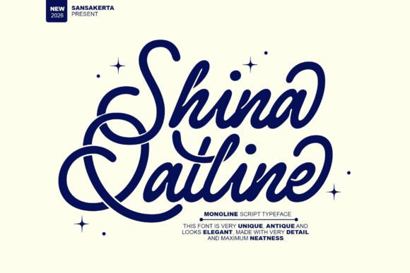 Shina Qatline font preview