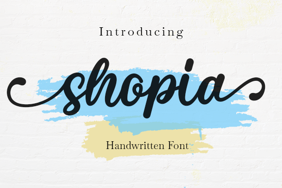 Shopia Duo font preview
