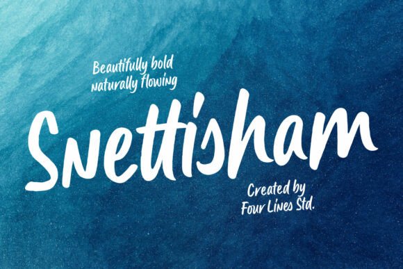 Snettisham bold handwritten script fonts for branding