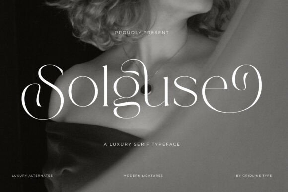 Solguse romantic signature fonts for premium logos