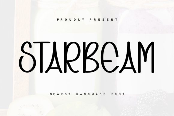 Starbeam marker brush fonts for casual logos