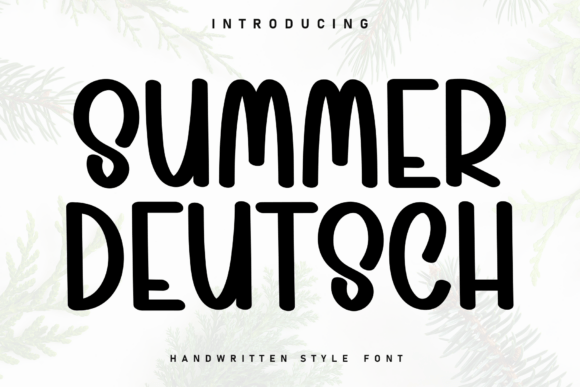 Summer Deutsch marker brush fonts for casual logos