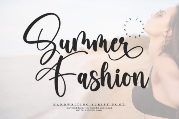Summer Fashion elegant handwritten script fonts for branding