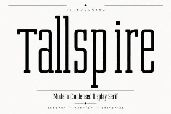 Tallspire condensed display serif fonts for instagram