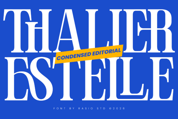 Thalier Estelle editorial serif fonts for instagram grids