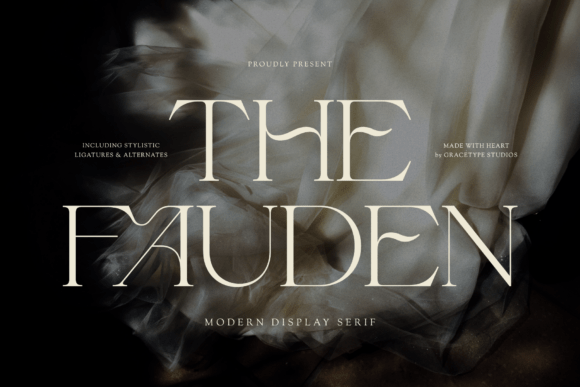 The Fauden luxury vintage display fonts for branding