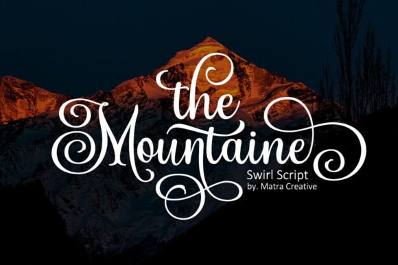 The Mountaine font preview