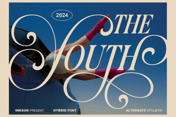 The Youth hybrid font for modern fashion magazine headlines